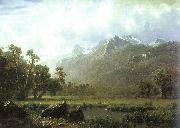 Albert Bierstadt The Sierras near Lake Tahoe, California painting